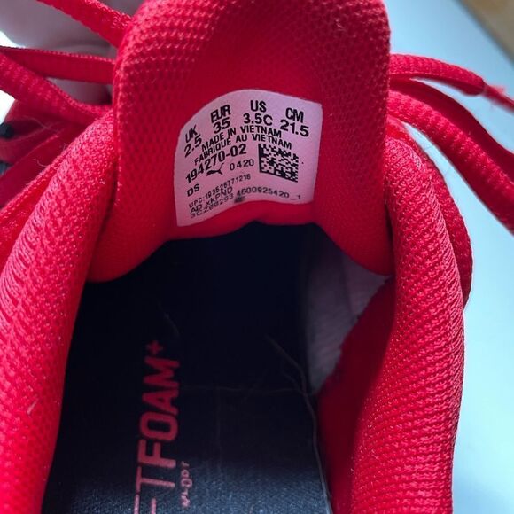 PUMA Axelion Interest Boys' Size 3.5C Red - Picture 6 of 7